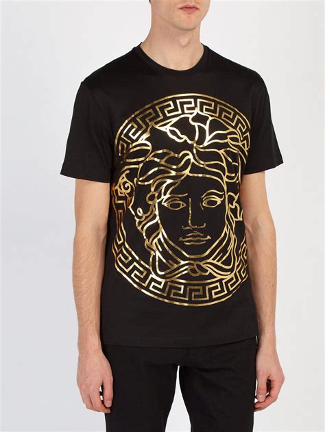 black and gold versace era shirt|Versace collection men shirt black.